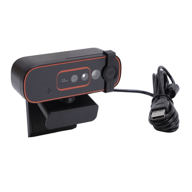 Computer Web Camera, 1080P Auto Focusing Webcam Computer Built in Noise Cancelling Mic with Private Cover for Online Courses Training