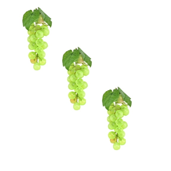 3 Bunches Grapes Artificial, Lifelike Foam Grape Bundles for Home Kitchen Decor, Wedding Centerpieces, Party & Photography Prop Decorations