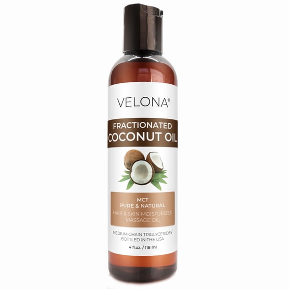 velona MCT Coconut Oil - 4 fl oz, Fractionated, 100% Pure & Natural, Hair & Skin