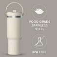 thumbnail image 3 of Hydrapeak Nomad 32 oz Tumbler with Handle and Straw Lid, Leakproof, Double Insulated, 32oz Cup Stainless Steel (Stone), 3 of 9