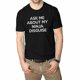 thumbnail image 1 of Pregúntame sobre mi disfraz de ninja, camiseta con volteo, disfraz divertido, gráfico, humor para hombre, 1 of 4