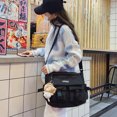 thumbnail image 3 of Sunyuer Kawaii Multi Pocket Canvas Messenger Bag, Waterproof Nylon Crossbody Shoulder Bag, Casual Large Capacity School Tote Bag for Travel Daily Use, 3 of 7