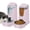 Light Purple, variant on 2 Pack Cat Automatic Feeder and Water Dispenser with Stainless Steel Bowl Carbon Grey