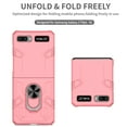 thumbnail image 5 of Allytech Case for Samsung Galaxy Z Flip/ Galaxy Z Flip 2 5G Cover, Slim Thin All-Inclusive Hard PC Rugged Rotatable Ring Holder Support Car Mount Magnetic Stand Cover for Galaxy Z Flip 2, Pink, 5 of 11