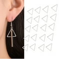 thumbnail image 1 of 20 piezas colgante hueco geométrico, joyería artesanal DIY, accesorios para hacer pendientes (triángulos de 15mm), 1 of 9