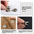 thumbnail image 1 of 24 Pieces Snap Button Portable Round Sewing Crafts Making Handicraft Solid Color Replacement Clothes Crafts Making DIY Fastener Press Buttons Accessories, 1 of 8