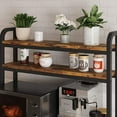 thumbnail image 3 of Garvee Kitchen Baker Rack with 2 Power Outlets, 6 Tier Storage Shelf, 35.4 x 15.7 x 59.1", Brown, 3 of 8