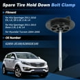 thumbnail image 2 of Tornillo de Fijación de Llanta de Repuesto Unique Bargains para Kia Sportage 2011-2016 para Hyundai Tucson 2004-2006 Tornillo de Sujeción de Llanta de Repuesto 62850-2E100/628502E100, 2 of 7