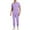 Light Purple #40, variant on WULMLEO Mens Scrubs Outfits 2 Piece Crew Neck Petite Scrub Sets Stretch Short Sleeve Trendy Nurse Uniform Tops and Pants Soft Comfortable Casual Medical Nursing Workwear Pink S