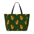 thumbnail image 2 of Daiia Bold Squirrel Silhouettes Beach Travel Bag - Water-Resistant Beach Bag, Lightweight Tote with 7 Pockets for Women and Men - Gym,Pool,Camping,Reusable Grocery Bag, 2 of 7