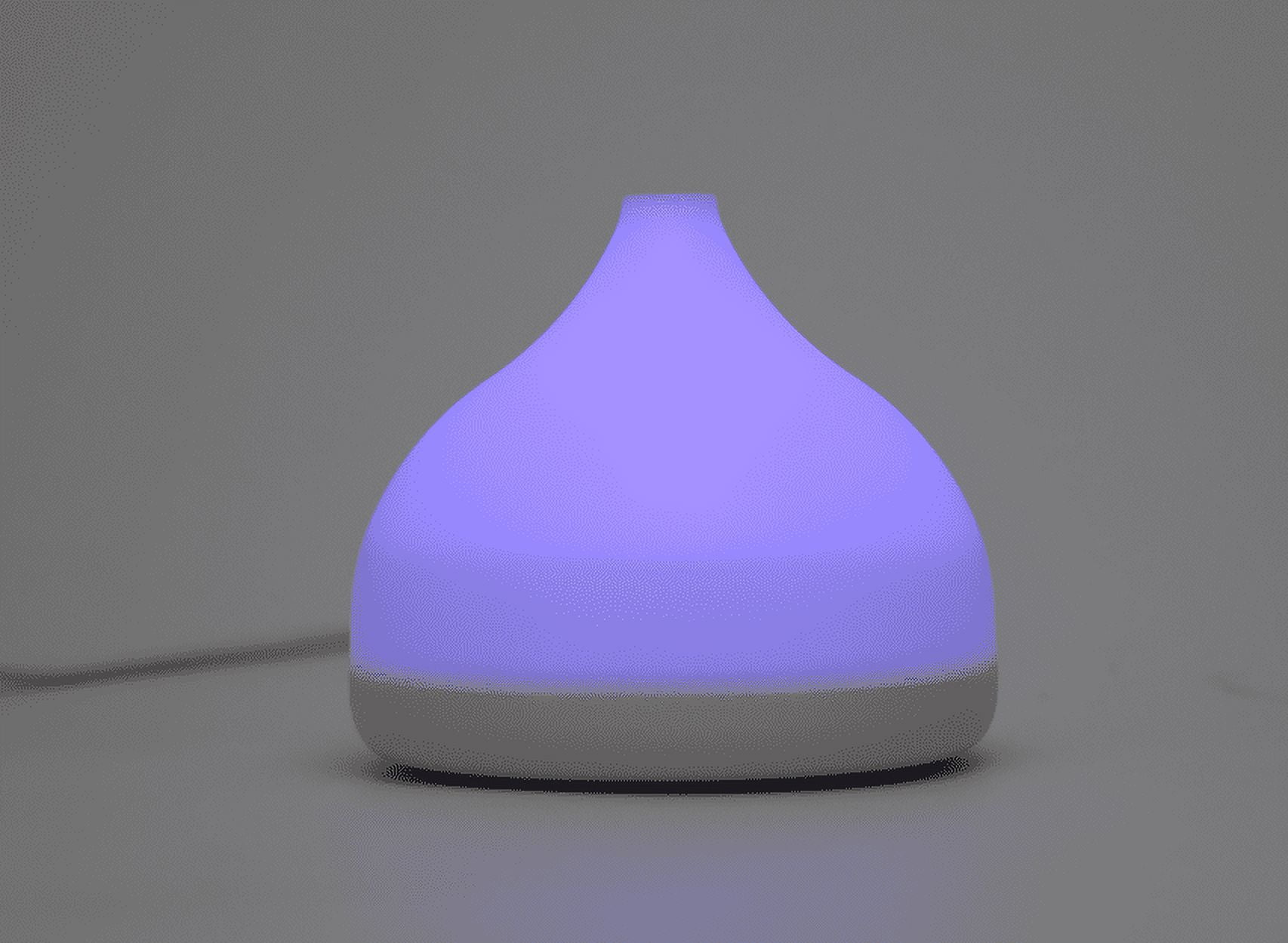 Mainstays Teardrop Fan LED Color Changing White Diffuser - Add your Own Scent