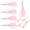 thumbnail image 3 of Dekaim 5 Uds Tijeras Portátiles Herramienta De Costura De Seguridad ABS Ingeniería Mango De Plástico(Rosa), 3 of 5