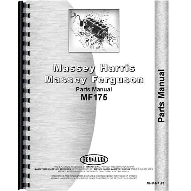 Massey Ferguson 175 Tractor Parts Manual Walmart Com