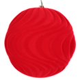 thumbnail image 1 of Vickerman MT196103D Ornement Flocked Wave Rouge 6 Po. - 2 par Sac, 1 of 3