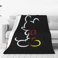 thumbnail image 1 of Manta de Mickey Mouse, suave y afelpada, ideal para dormitorio, sala de estar, sofá, oficina, regalo para todas las estaciones para mujeres, hombres, niñas y niños., 1 of 7
