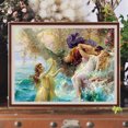 thumbnail image 1 of Cuadros Decorativos Kit de pintura por números DIY Retro mano aceite arte imagen artesanía hogar pared decoración (H1403) Wdftyju embutido en tela, 1 of 1