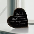 thumbnail image 3 of LifeSong Milestones Modern Sympathy Gifts Heart Block Sign Decor (Black Distressed), 3 of 5