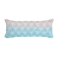 thumbnail image 2 of Laddha Home Designs Handwoven Two Tone Jacquard Cotton Lumbar Pillow Cover - 36" - Blue and White, 2 of 8