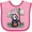 Pink and Red, variant on Inktastic Halloween Trick or Treating Cute Grim Reaper Boys or Girls Baby Bib