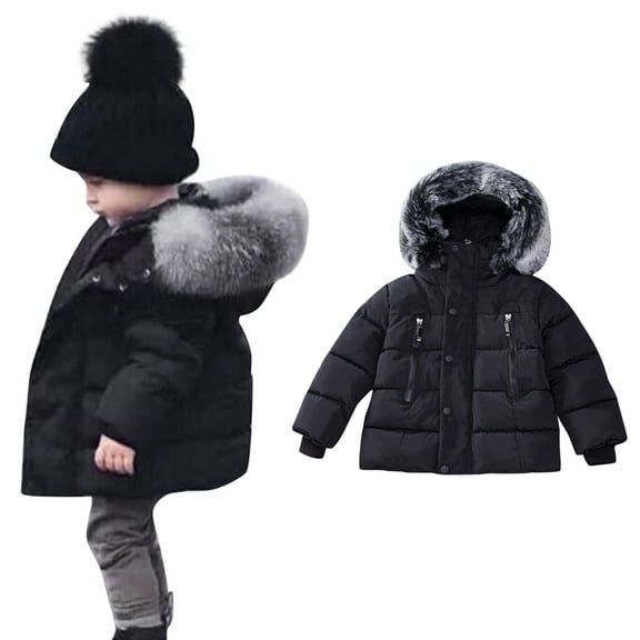 Toddler Baby Boys Girls Winter Coat,Baby Girls Puffer Coat with Hoods Zipper Up Down Coats for Toddler Baby Boys Boys Winter Jacket Baby Winter Clothes