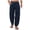 a-Dark Blue72, variant on FINALGANG Mens Solid Color Casual Elastic Waist Beach Pants Loose Fit Comfortable Lightweight Sweatpants With Side Pocket For Daily Wear Gray XXXL