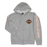 Angle View: Medium Men's Hooded Sweatshirt Jacket Bar & Shield Hoodie (M) 30296615