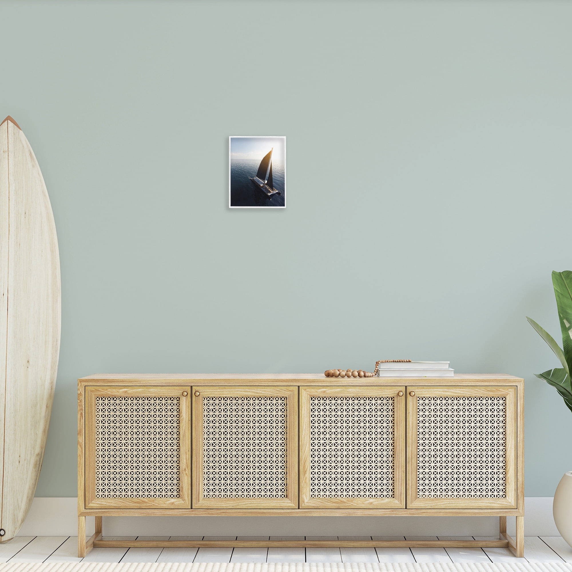 Stupell Industries Nautical Barge Photography Transportation Photography White Framed Art Print Wall Art, 11 x 14