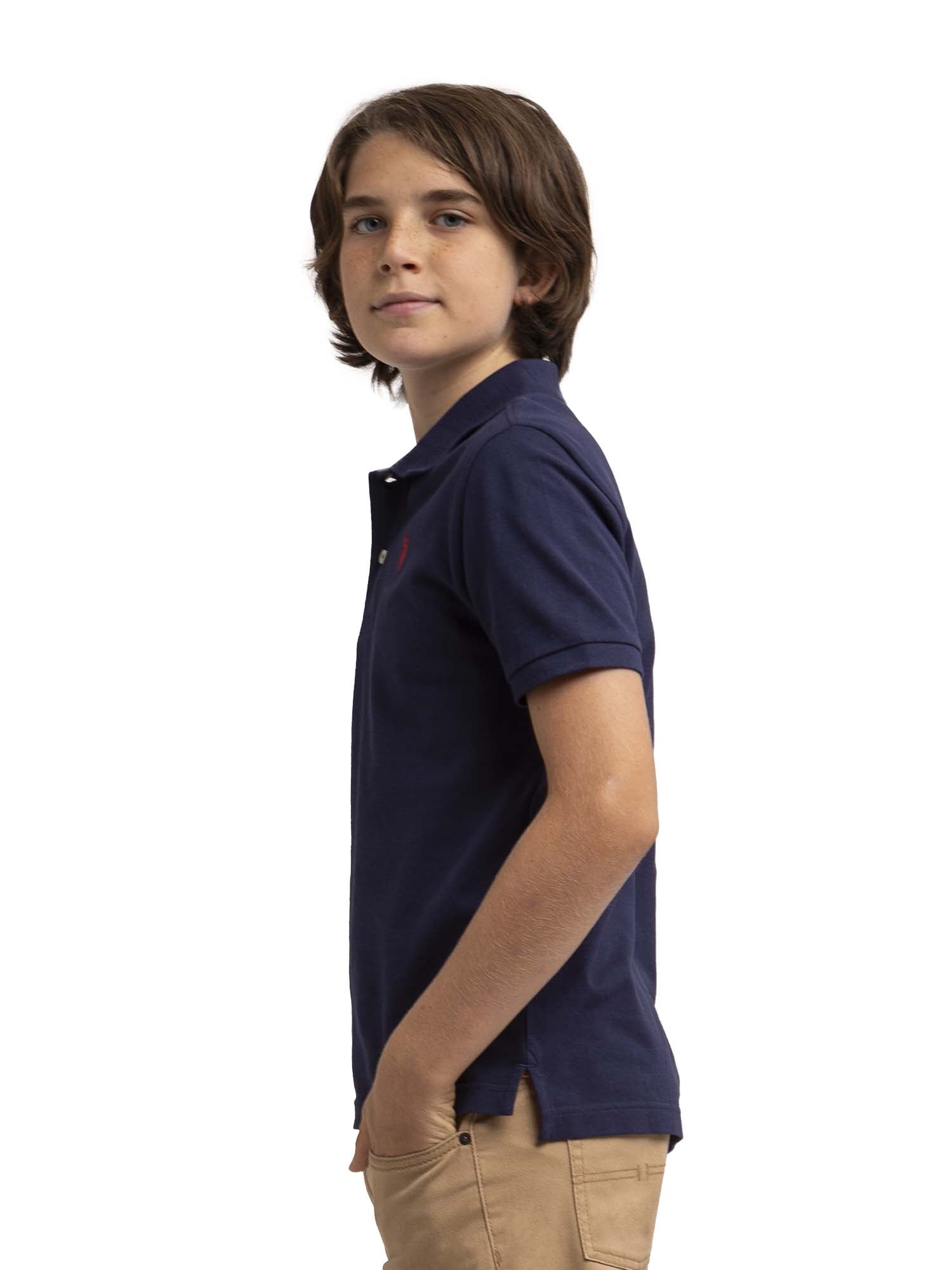 U.S. Polo Assn. Boys Pique Polo Shirt, 2-Pack, Sizes 4-18