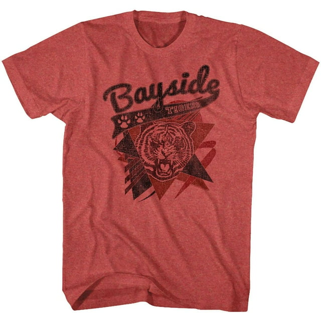 Saved By The Bell T-Shirt pour Adulte Sharp Tigers Rouge Chiné 4TG