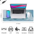 thumbnail image 5 of Immersive Gaming Experience with our Japanese Blue and White Wave Mouse Pad - XL Size, Non-Slip Rubber Base, Stitched Edges, 31.5 X 11.8 Inch, 5 of 7