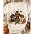 thumbnail image 2 of Halloween Dachshund T-Shirt, Witch Skeleton Mummy Dog Graphic, Spooky Fall Pet Lover Gift, 2 of 4