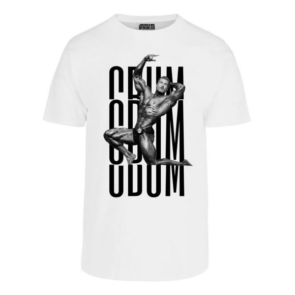 Playera Jouska Mx Deportiva Bodybuilding Gym Estampada Daddy Cbum Talla 2XL Blanca