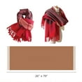 thumbnail image 5 of Bohohavn Women’s Reversible Super Soft Scarf Shawl - Long Thick Winter Wrap with Tassels - Soft, Warm, Double‑Sided for Fall/Winter Style, 5 of 7