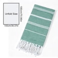 thumbnail image 3 of Beach Towel With Tassels 8 Colors Available Striped Quickly Dry Lightweight Bath Towel For Travel Swimming Pool Camping Picnic, 3 of 7