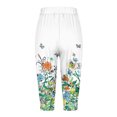 thumbnail image 5 of YDLCAFD Capris For Women Print Pants Bottom High Waist Drawstring Joggers, 5 of 5