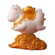 thumbnail image 2 of Estatua de caballo pequeña figura de resina dibujos animados Feng Shui regalo año del caballo decoración Lingote de oro, 2 of 9