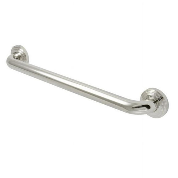 Kingston DR214186 18 in. Milano Decorative Grab Bar, Polished Nickel