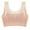 Beige, variant on Women's Stretch Plus Size Sports Bra Underwear Yoga Hollow Out Bra Women Bras plus Size 46dd Bra