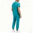 thumbnail image 4 of Garbnen Men and Women Scrub Set Unisex Stretch Zipper Short Sleeve Top Scrub Pants Nursing Uniforms Scrubs Sets with Pocket, 4 of 5