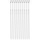 thumbnail image 1 of Resistente al calor, resistente a la corrosión, sin problemas de centrifugado, 10 brochetas reutilizables para asar de acero inoxidable, pulidas y limpias, aptas para lavavajillas, 1 of 4