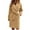 Khaki, variant on Lindreshi Winter Coats for Women Plus Size Womens and Winter Lapel Woolen Cloth Coat Trench Jacket Long Overcoat Outwear