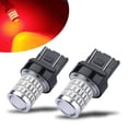 thumbnail image 1 of Bombilla LED iBrightStar 7443 roja para luz trasera, paquete de 2, 1 of 7