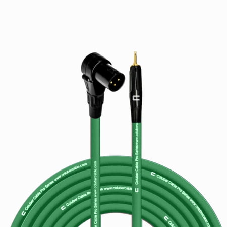 Coluber Cable Right Angle Male XLR - 3.5 TS Male 3-Pin Microphone Connector