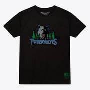 Unisex Mitchell & Ness Black Minnesota Timberwolves Hardwood Classics Arch T-Shirt
