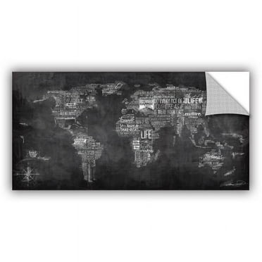 'World of Life: Chalkboard' Removable Wall Art Mural