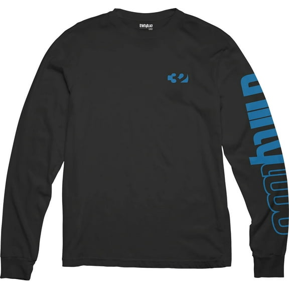 ThirtyTwo Men's T-Shirt 32 Logo Long Sleeve Crewneck Tee (Small, Black)