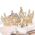 thumbnail image 3 of Vorkoi Tiara Crystal Crowns Princess Rhinestone Crown with Combs Bride Headbands Bridal Wedding Prom Birthday Party Hair Accessories Jewelry for Women Girls, 3 of 4