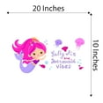 thumbnail image 4 of Mermaids Salty Air Mermaid Vibes Seahorse Statfish Princess Fish Starfish Queen Sweet Dreams Bedtime Unicorn Lovely Dear Dream Holiday Gift Decorating Bedroom Wall Decal Sticker - Size: 20 In X 10 In, 4 of 5