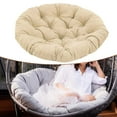 thumbnail image 3 of Kuntesetty Egg Chair Cushion Round 50cm Padded Seat Cushion Egg Shape Chair Pad for Family Rooms Accessory Khaki, 3 of 10