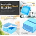 thumbnail image 5 of Silicone Freezer Trays With Lids  Set Of 4 - 1cup And 2 Cup Molds For Freezing Soups Sauces Individual Microwave Safe, 5 of 6